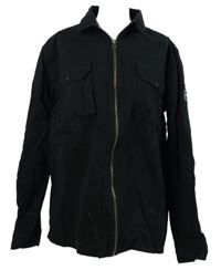 Pánská černá plátěná jarní bunda Boohoo 