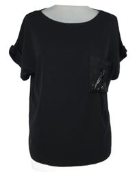 Dámská černá halenka s nápisem Zara 