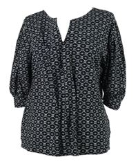 Dámská černo-bílá vzorovaná halenka Studio Anneloes 