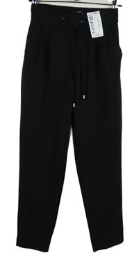 Nové - Dámské černé tapered kalhoty George