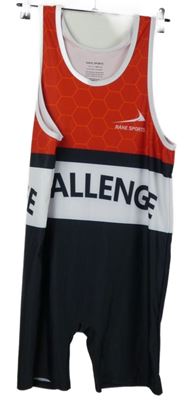 Pánský černo-červeno-bílý sportovní kraťasový overal s nápisem Rane 
