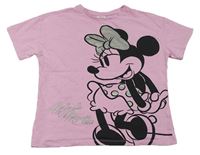 Světlerůžové crop tričko s Minnie George