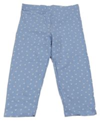 Světlemodré capri legíny s třešničkami H&M