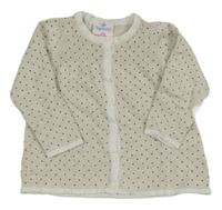 Béžový puntíkatý propínací svetr Topomini