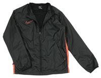 Černo-růžová šusťáková sportovní bunda s logem Nike