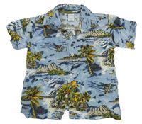 Světlemodrá košile s plážovým motivem Old Navy