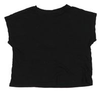 Černé crop tričko H&M
