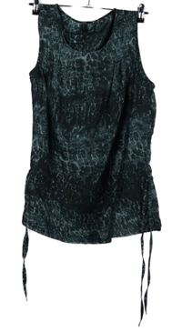 Dámská černo-šedá vzorovaná halenka se stahováním Vero Moda