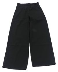 Černé volné lehké kalhoty H&M