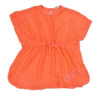 Neonově růžovooranžová krajková plážová tunika Primark