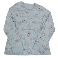 Světlemodré pyžamové triko s koalami C&A