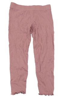 Růžové žebrované legíny Primark