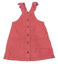 Růžové manšestrové propínací šaty Matalan