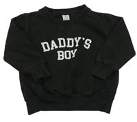 Černá mikina s nápisem