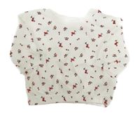 Bílá mikina s kytičkami Primark