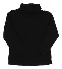 Černý žebrovaný rolák Tu