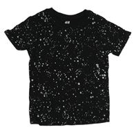 Černo-bílé tričko H&M