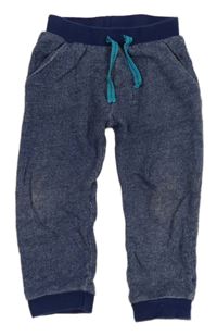 Tmavomodro-bílé vzorované tepláky Miniclub