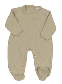 Béžový overal s puntíky 