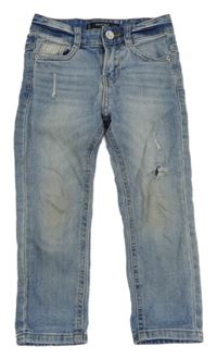 Modré rifle s prošoupáním Mango