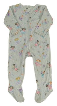 Světlemodrá plyšová kombinéza s vílami Next 