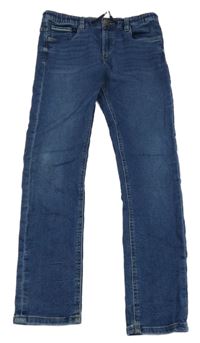 Tmavomodré teplákové rifle C&A