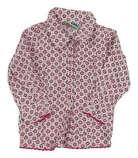 Bílo-růžová halenka s kytičkami Topolino