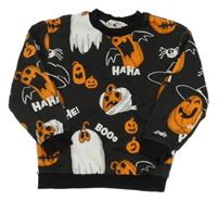 Černá mikina s dýněmi H&M