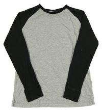 Šedo-černé triko Next 