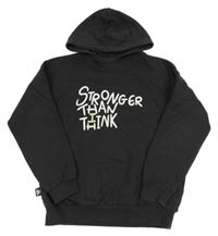 Tmavošedá overisize mikina s potiskem a kapucí M&S