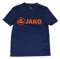 Tmavomodré sportovní tričko s logem Jako 