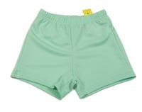 Nové - Světlezelené vzorované kraťasy Shein
