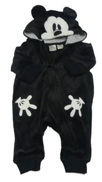 Černá sametová kombinéza s kapucí - Mickey H&M