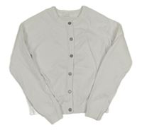 Bílý propínací svetr Next