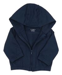 Tmavomodrá propínací mikina s kapucí PRIMARK