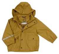 Písková nepromokavá bunda s odepínací kapucí mikk-line