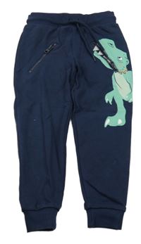 Tmavomodré tepláky s dinosaurem Topolino