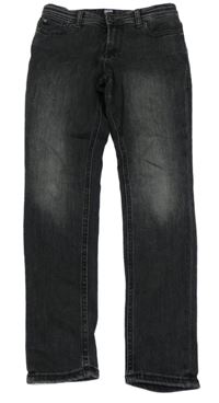 Tmavošedé skinny teplákové rifle JACK&JONES