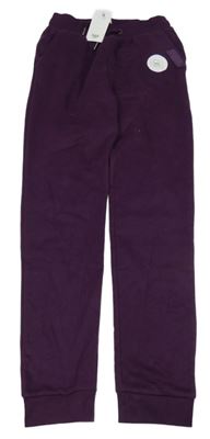 Nové - purpurové tepláky s nášivkou YIGGA