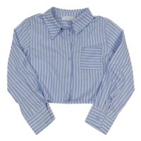 Modro-bílá pruhovaná crop halenka PRIMARK