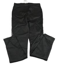 Nové - Černé elastické skinny kalhoty koženkového vzhledu Next