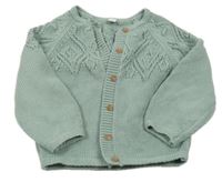 Světlezelený propínací svetr M&S