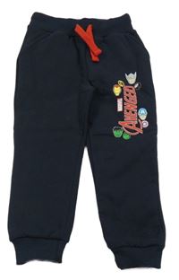 Tmavomodré tepláky s Avengers Marvel