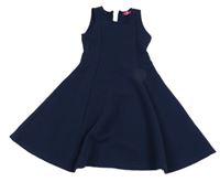 Tmavomodré žebrované šaty Yd.