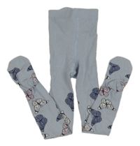 Světlemodré punčocháče s motýly H&M