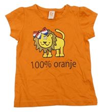 Oranžové tričko s lvem