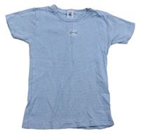 Bílo-modré pruhované tričko 