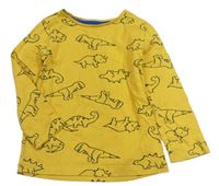 Žluté triko s dinosaury Bluezoo
