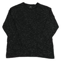 Černé melírované triko C&A