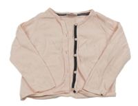 Světlerůžový propínací lehký svetr Topolino